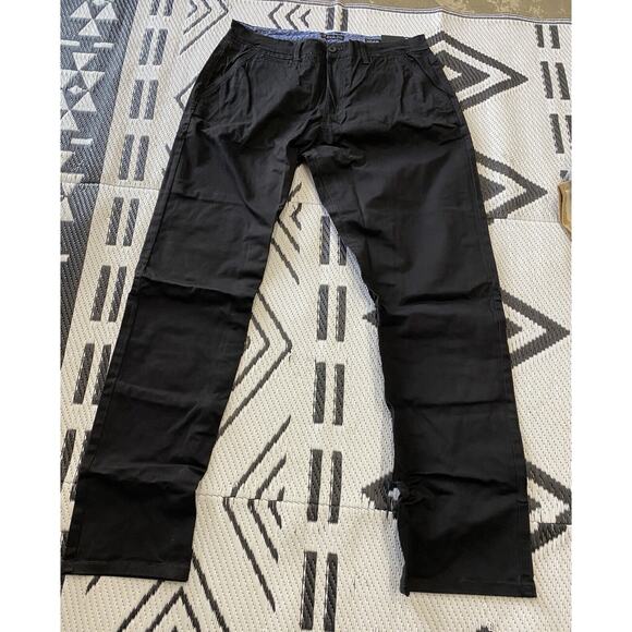 American Tall Men's MASON RELAXED CHINOS IN BLACK 36/34 - Picture 1 of 6